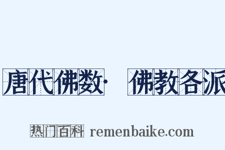 唐代佛数·佛教各派是什么意思的图片